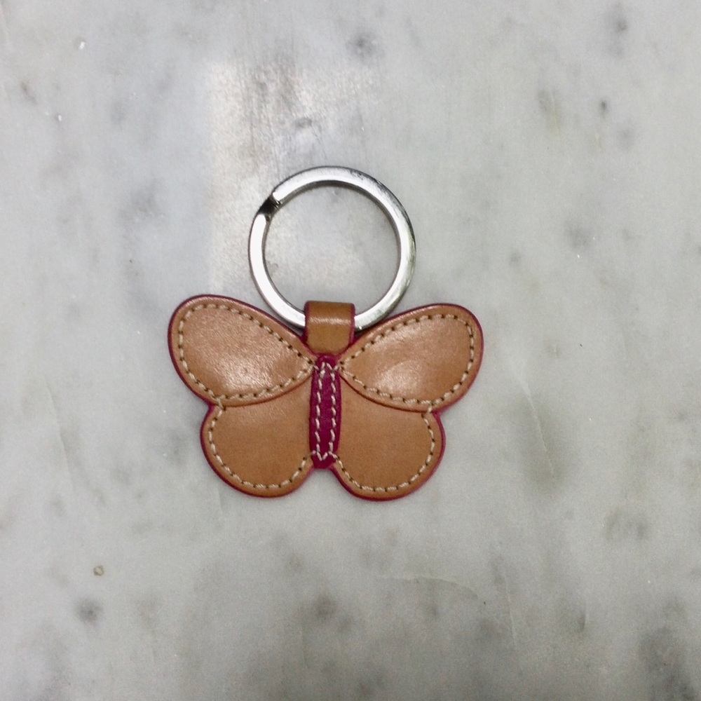 Vintage Coach Butterfly Keychain